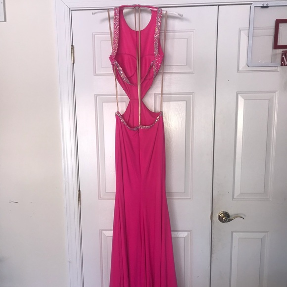 Pink Jovani Prom Dress - Picture 2 of 4
